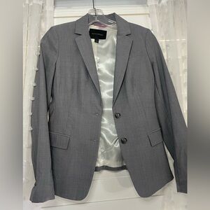 Banana Republic Grey Fitted Blazer